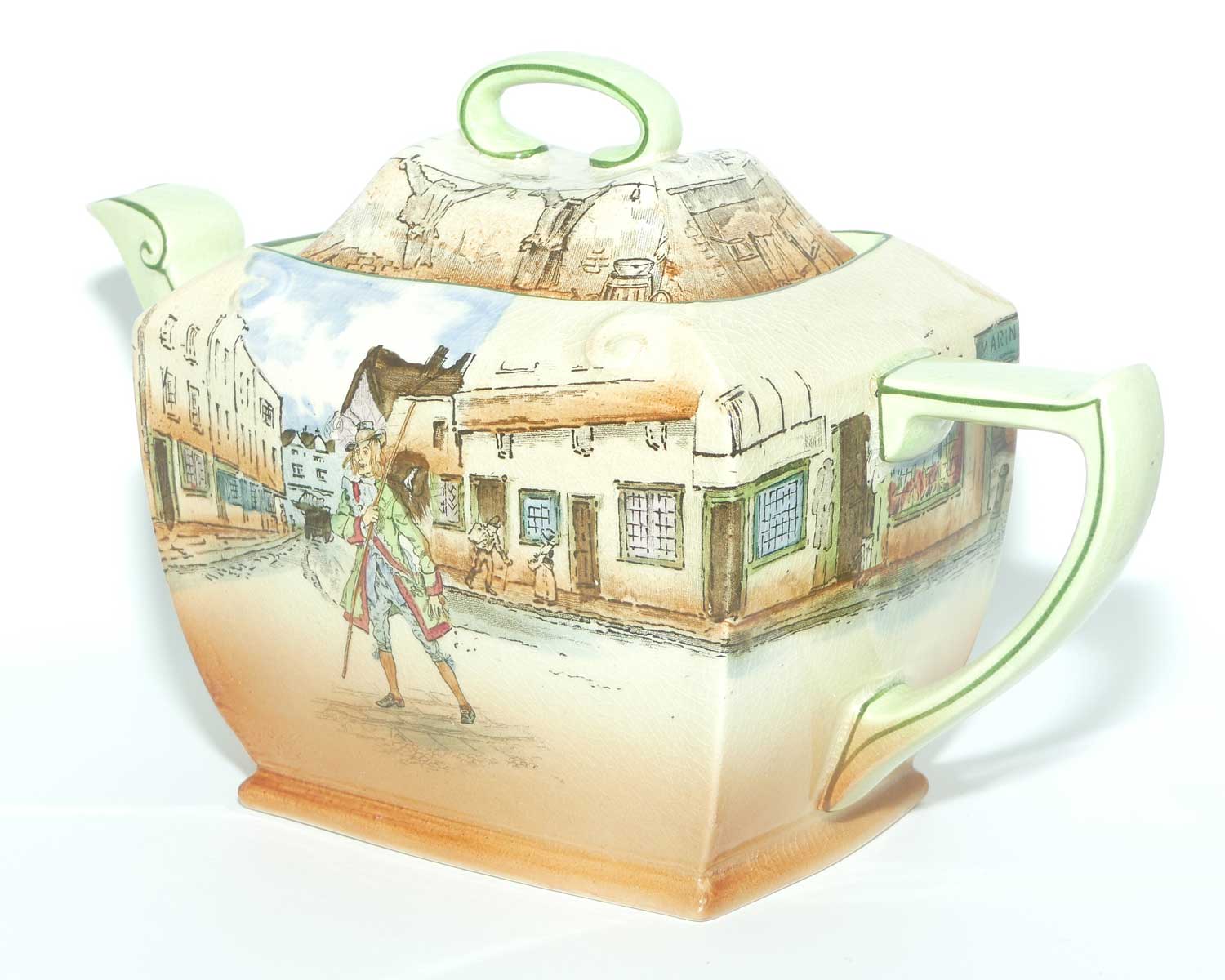 Royal Doulton Dickens Barnaby Rudge teapot D2973 | Friar shape