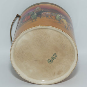 Royal Doulton Autumn | Red Sky Coaching Days biscuit barrel | EP lid