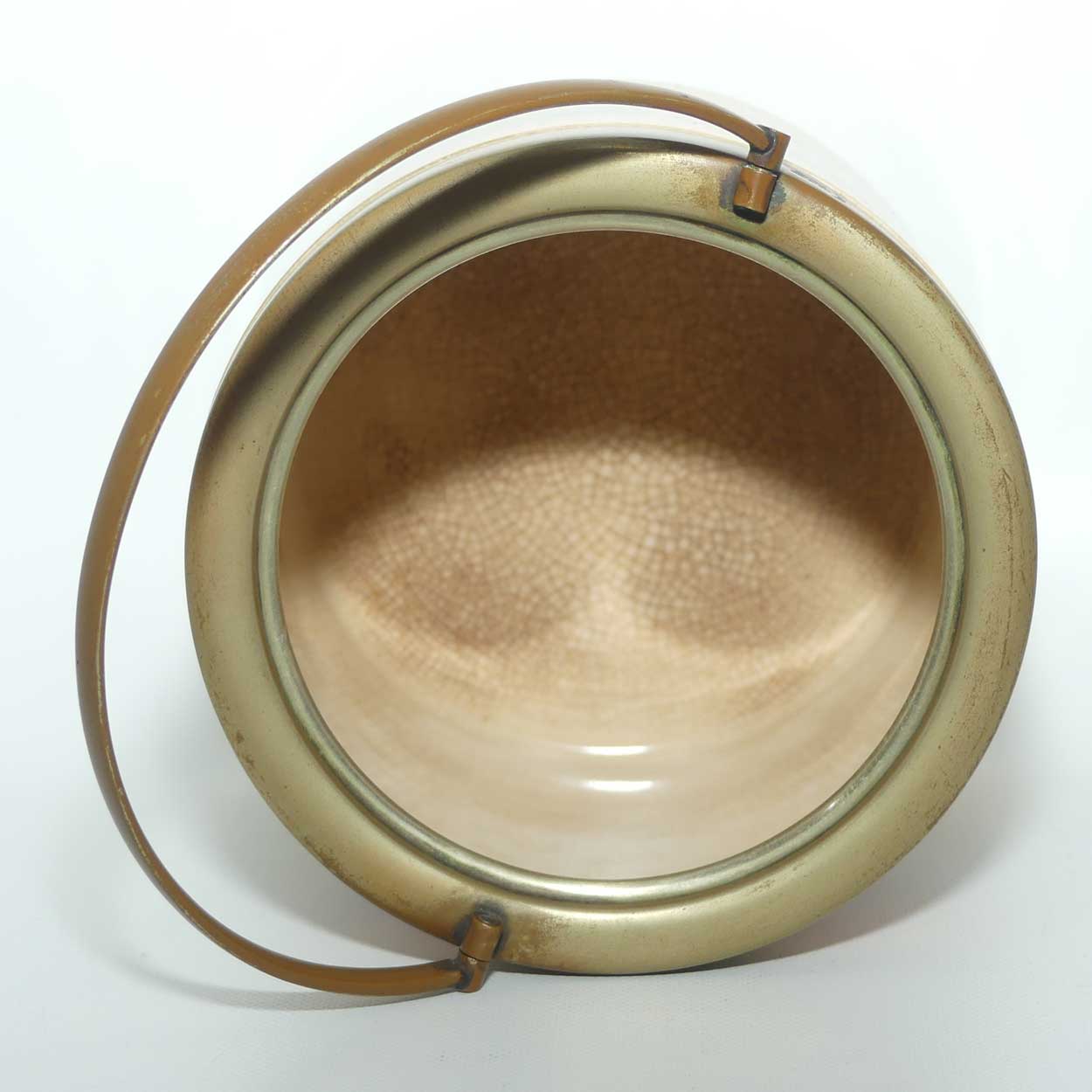 Royal Doulton Autumn | Red Sky Coaching Days biscuit barrel | #2 | worn EP lid