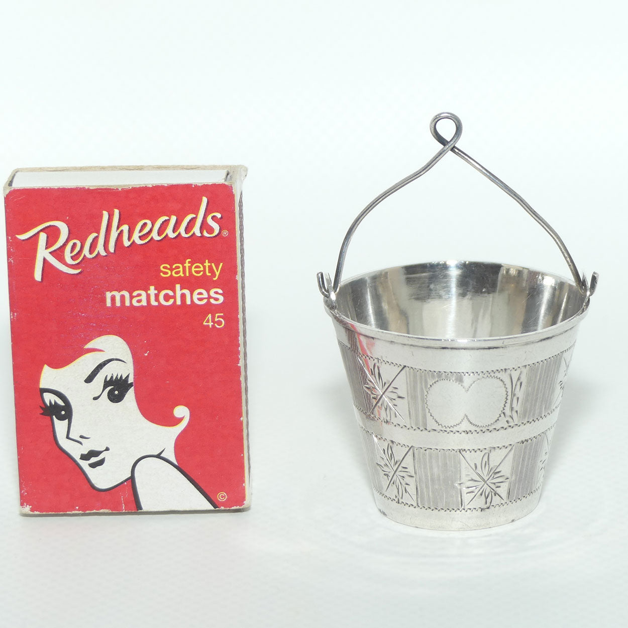 Russian Silver 84 Zolotnik Bucket form Tea Strainer | c.1881 - 1896 Kostroma mark