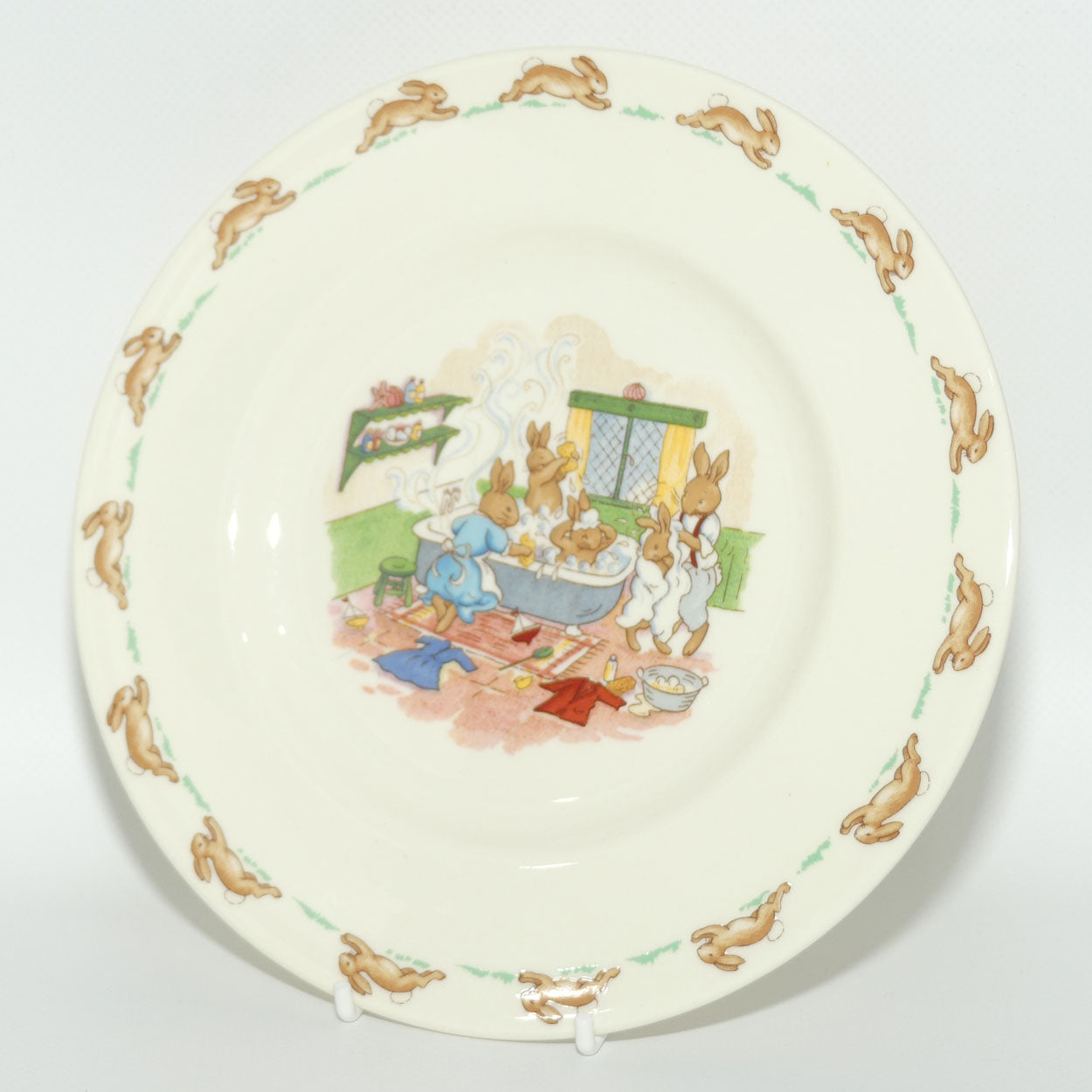 Royal Doulton Bunnykins Tableware Bath Time plate | 20cm | original box | #1