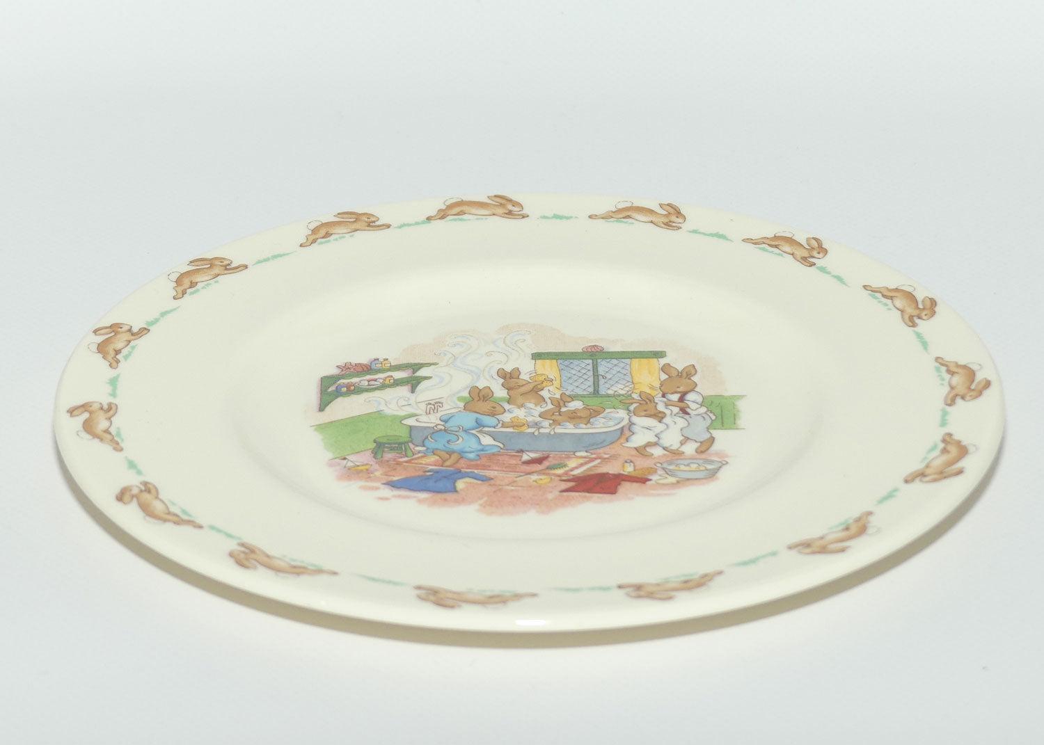 Royal Doulton Bunnykins Tableware Bath Time plate | 20cm | original box | #1