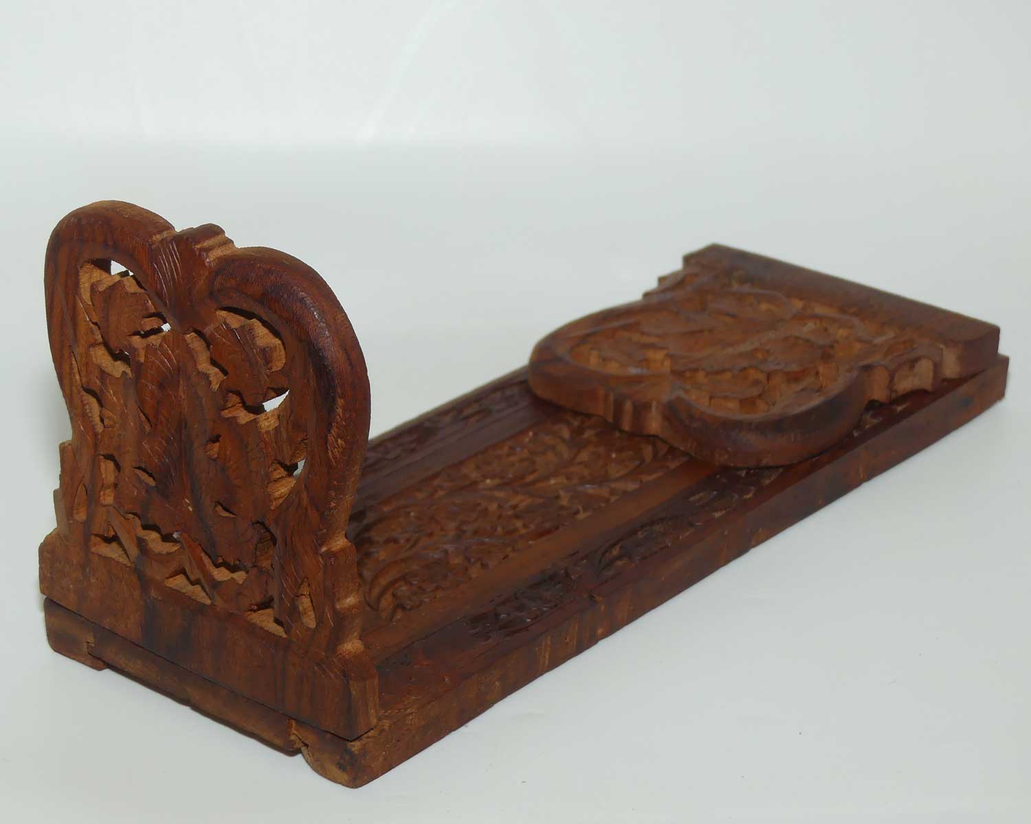 Batik Carved Teak Leaf and Floral motif expanding book slide