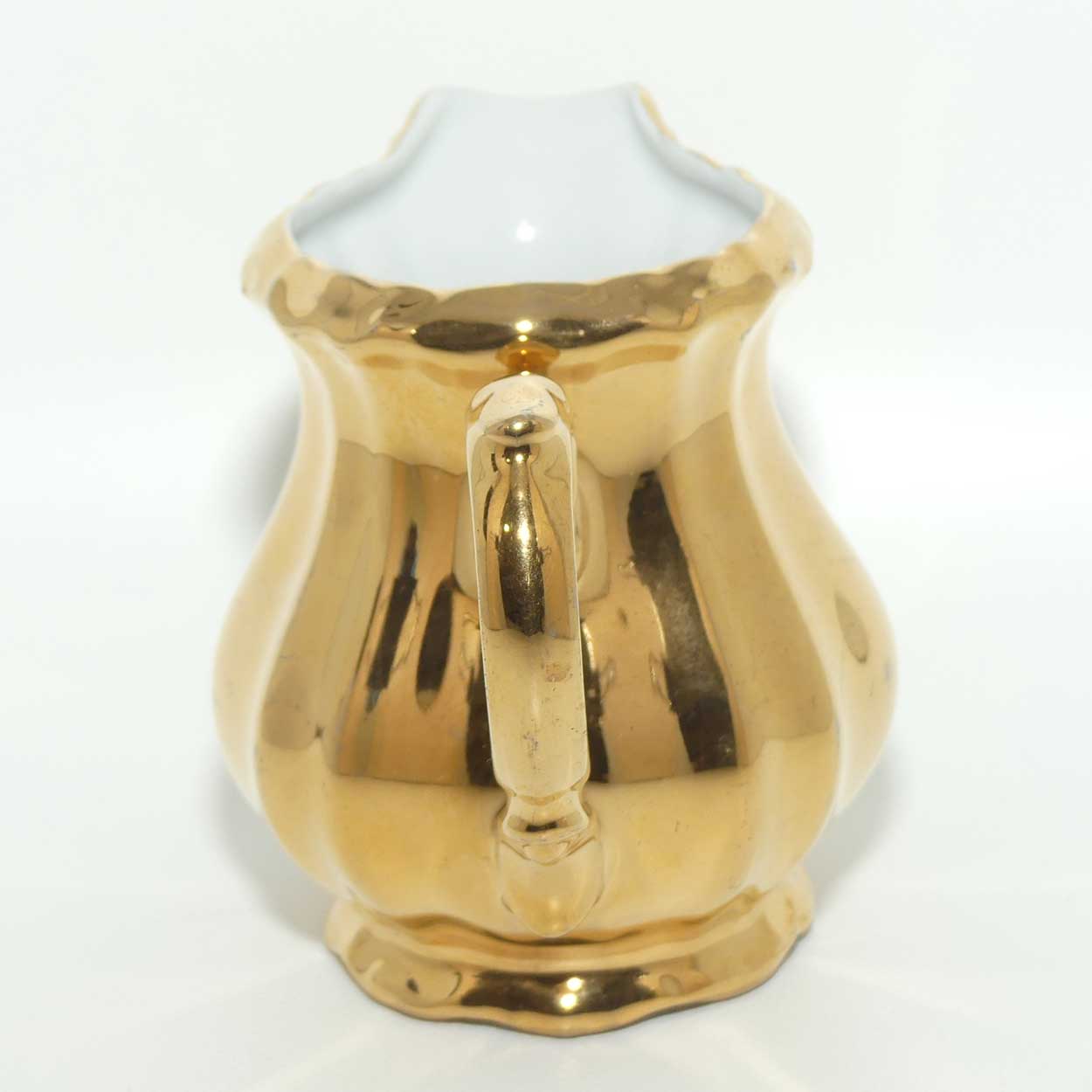 Bareatner Bavaria Gilt milk jug and lidded sugar bowl