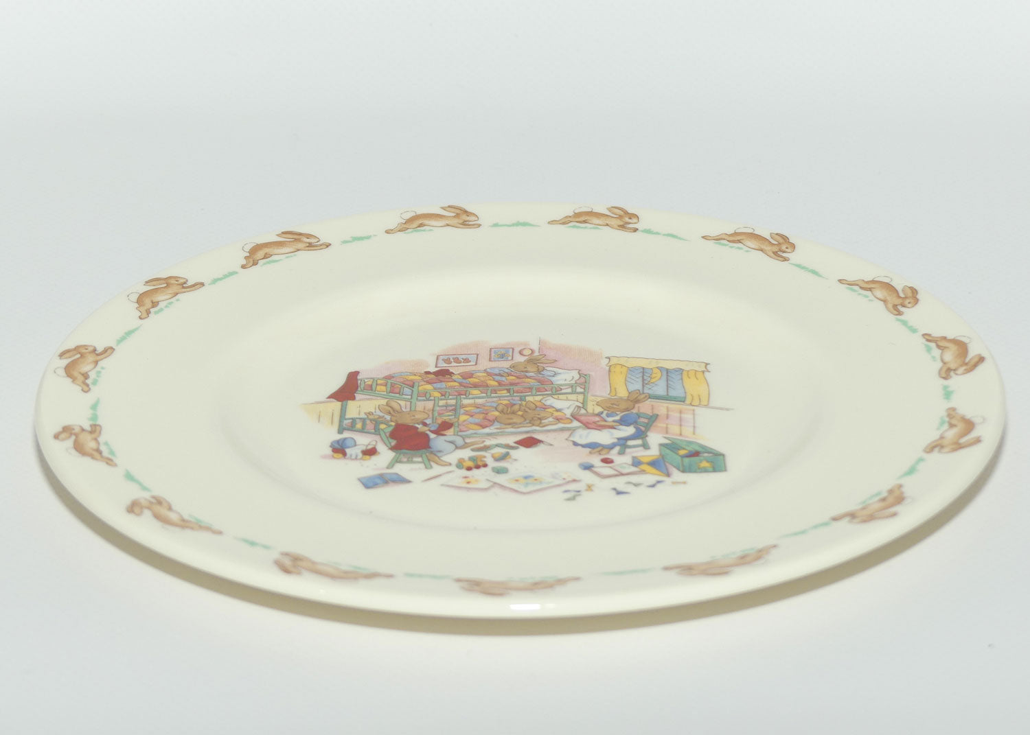 Royal Doulton Bunnykins Tableware Bedtime In Bunks  plate | 20cm | original box | #1