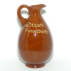 Royal Doulton Kingsware Beefeater flask | Dewars Scotch Whisky | Red Brown