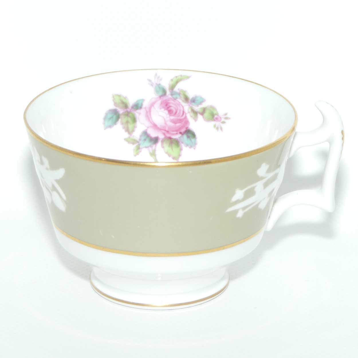 Spode Copeland Floral trio with Beige border and Embossed decor
