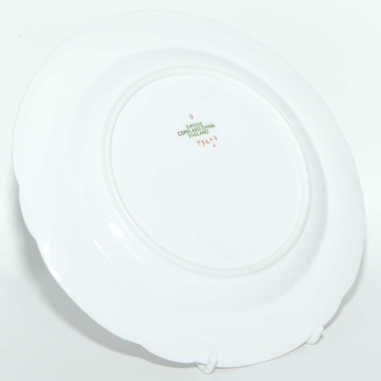 Spode Copeland Floral trio with Beige border and Embossed decor