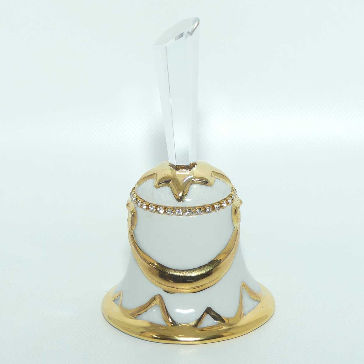 RG Capo DiMonte bell with Crystal handle and pave set crystals