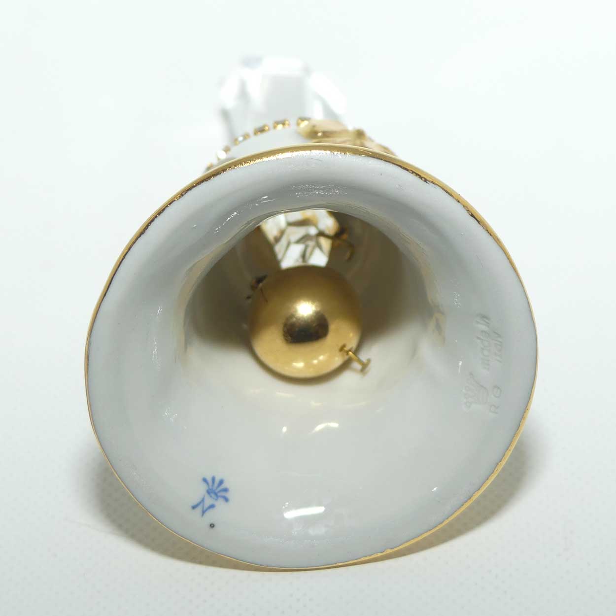 RG Capo DiMonte bell with Crystal handle and pave set crystals