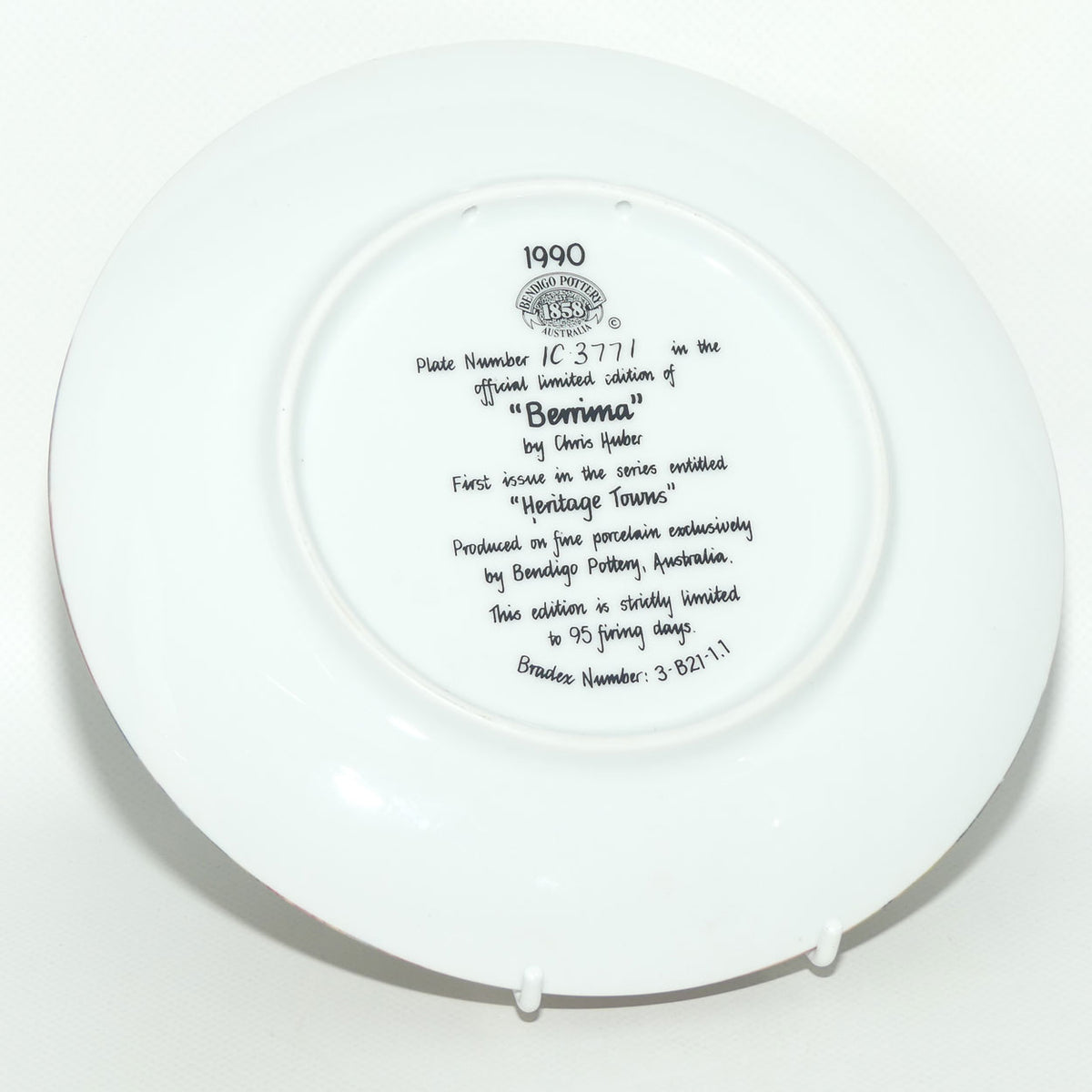 Bendigo Pottery plate | Heritage Towns | Berrima