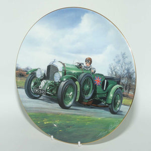 Coalport Classic Cars plate | 4.5 litre Blower Bentley | signed