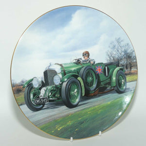 Coalport Classic Cars plate | 4.5 litre Blower Bentley | signed