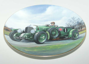 Coalport Classic Cars plate | 4.5 litre Blower Bentley | signed