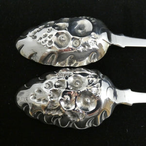 Georgian Sterling Silver Pair Berry Spoons | London 1820 | William Southey