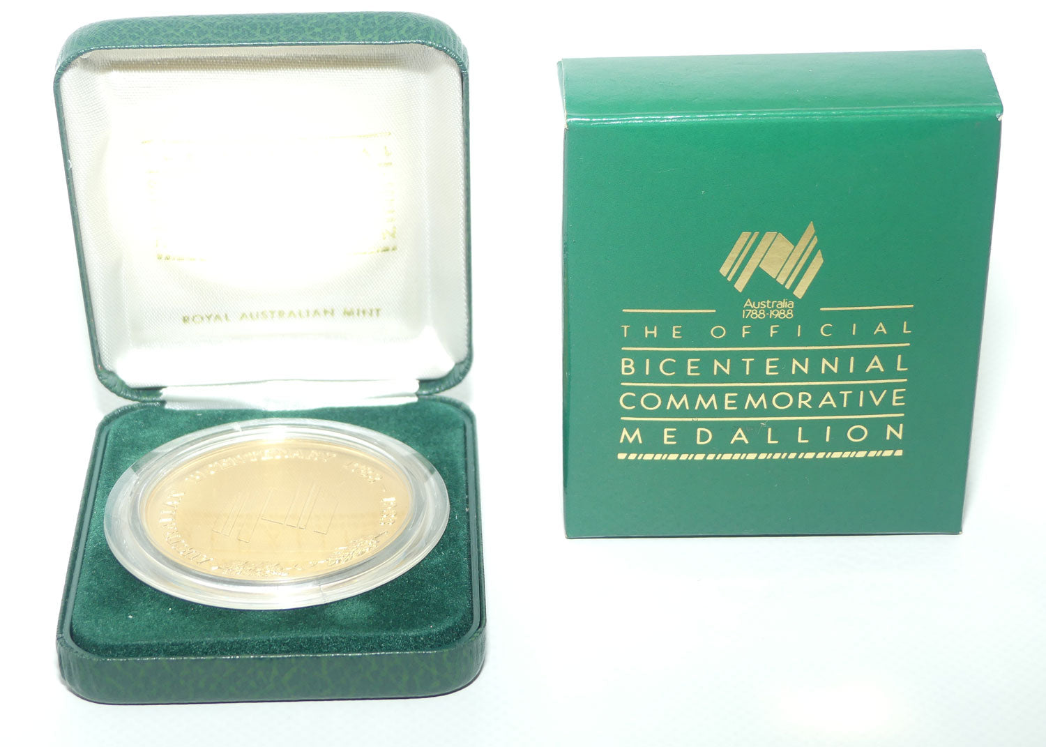 1988 The Official Australian Bicentennial Commemorative Medallion with box
