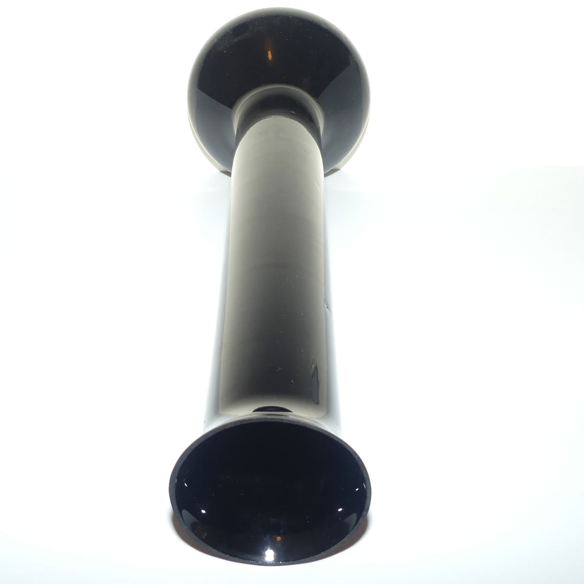 Giant Black Glass Specimen Vase | Solifleur vase | 56cm tall