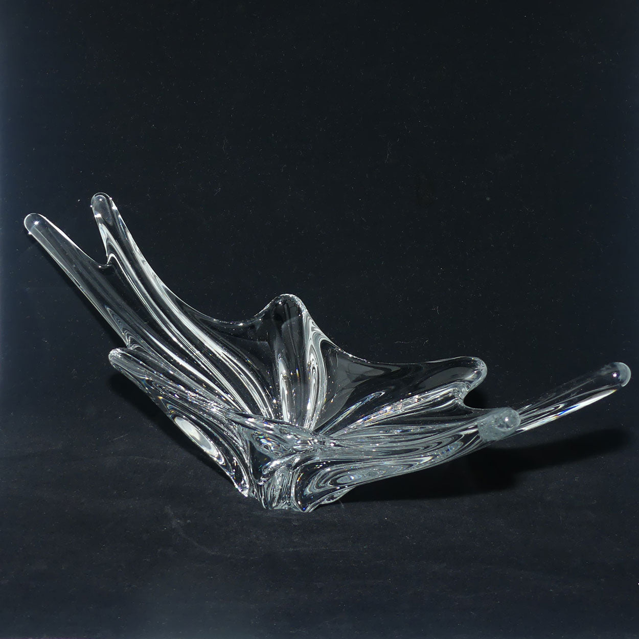 Baccarat Crystal France very large Freeform table centrepiece