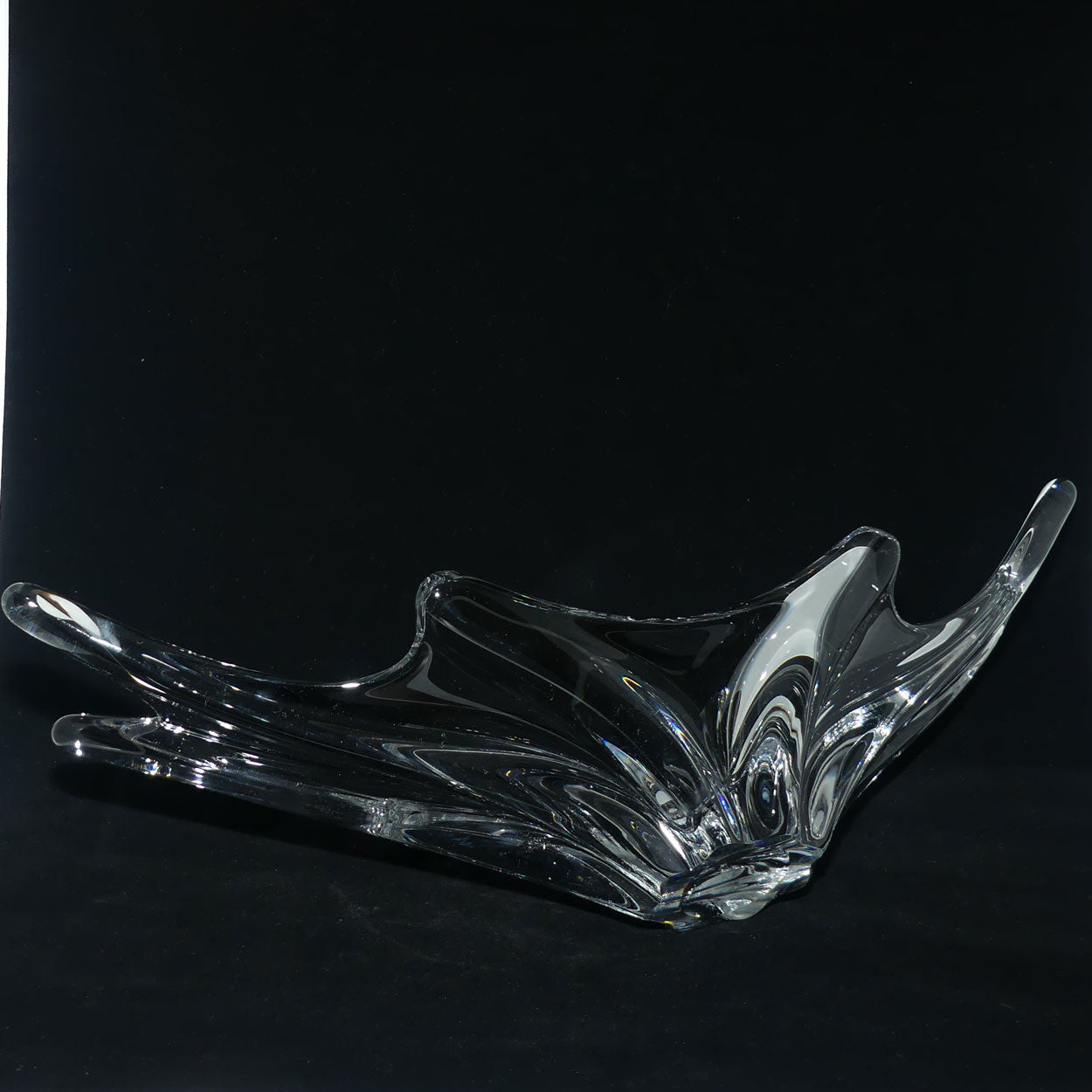 Baccarat Crystal France very large Freeform table centrepiece