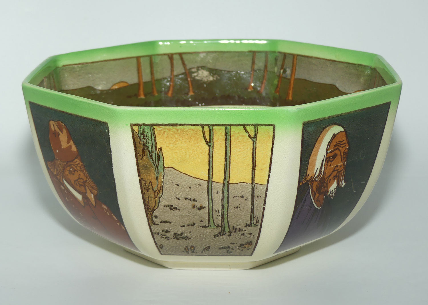 Royal Doulton Midsummer Night's Dream series large octagonal bowl | Bottom | Snout