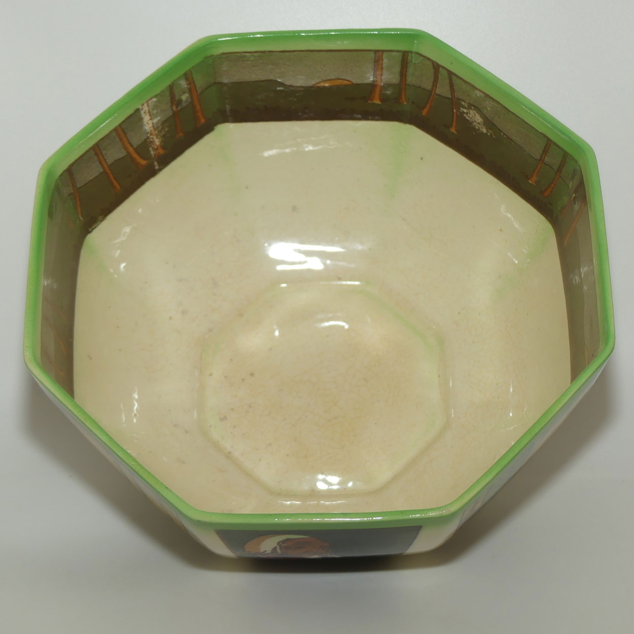 Royal Doulton Midsummer Night's Dream series large octagonal bowl | Bottom | Snout