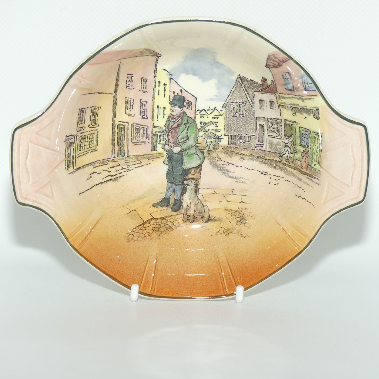 Royal Doulton Dickens Bill Sykes tab handle bowl D6327