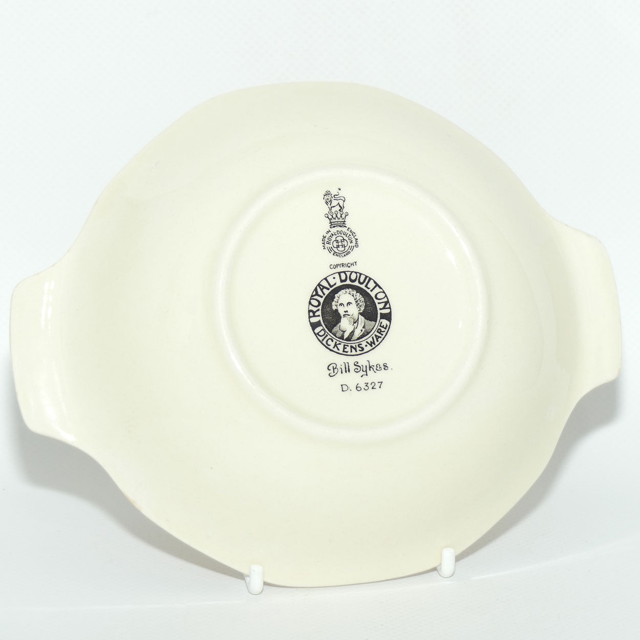 Royal Doulton Dickens Bill Sykes tab handle bowl D6327