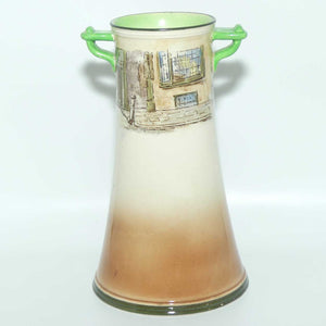 Royal Doulton Dickensware twin handle vase | Bill Sykes | early version