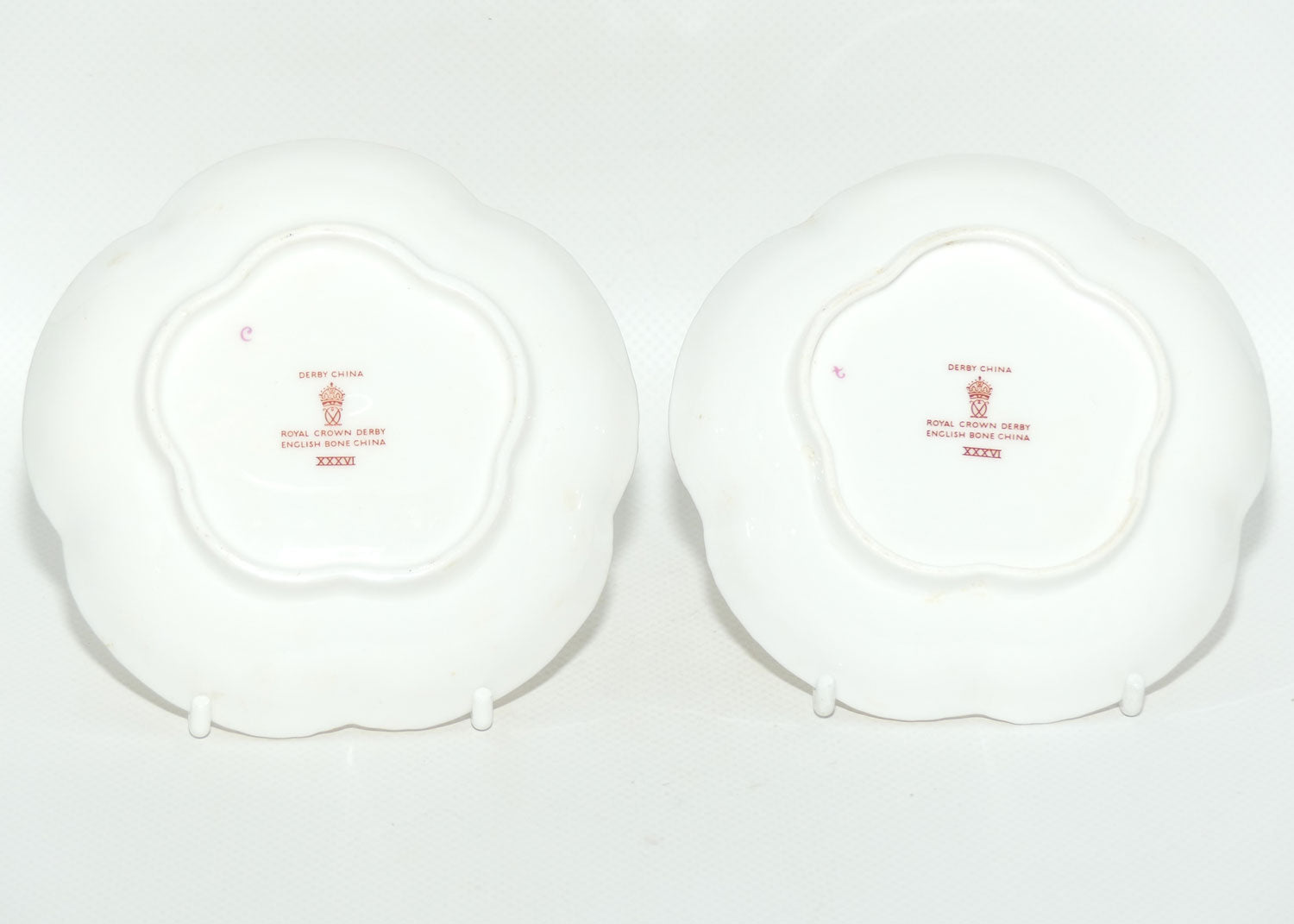 Royal Crown Derby pair of Bilton Grange fluted dishes | boxed