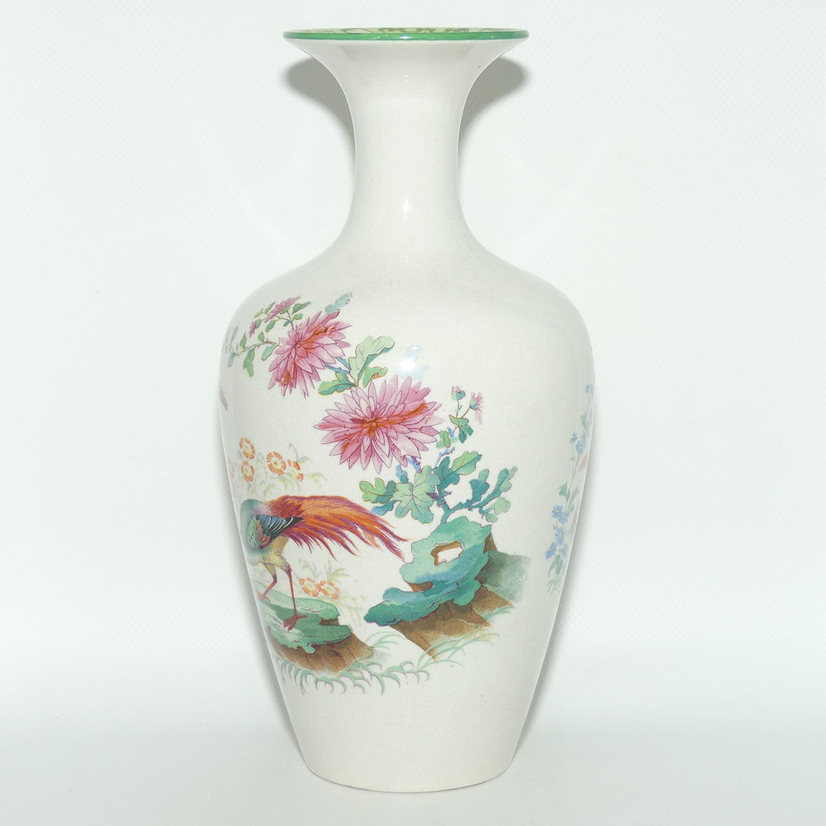 Early Grimwades Brothers Winton Asiatic Pheasant vase | Flared Top