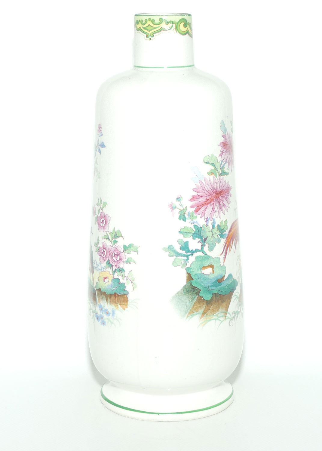 Early Grimwades Brothers Winton Asiatic Pheasant vase | Narrow Neck