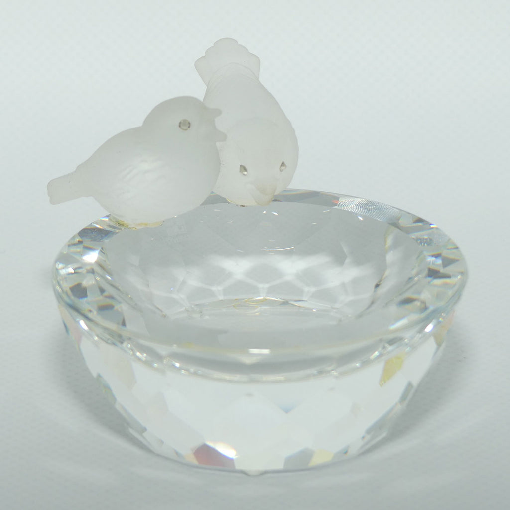 Swarovski Crystal Bird Bath figure | no box