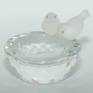 Swarovski Crystal Bird Bath figure | no box