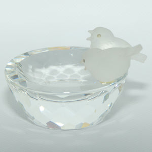 Swarovski Crystal Bird Bath figure | no box