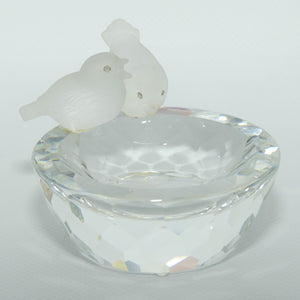 Swarovski Crystal Bird Bath figure | no box