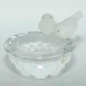 Swarovski Crystal Bird Bath figure | no box