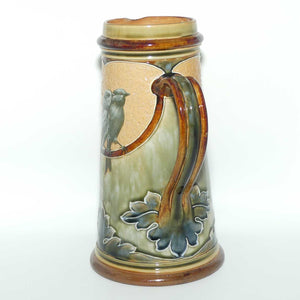 Doulton Lambeth Florence Barlow decorated Jug featuring Birds | Grape decoration