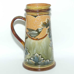 Doulton Lambeth Florence Barlow decorated Jug featuring Birds | Grape decoration