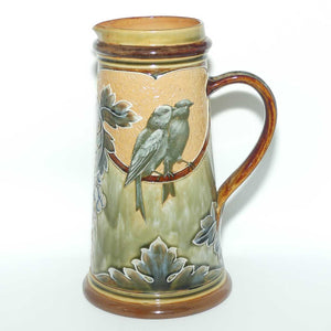 Doulton Lambeth Florence Barlow decorated Jug featuring Birds | Grape decoration