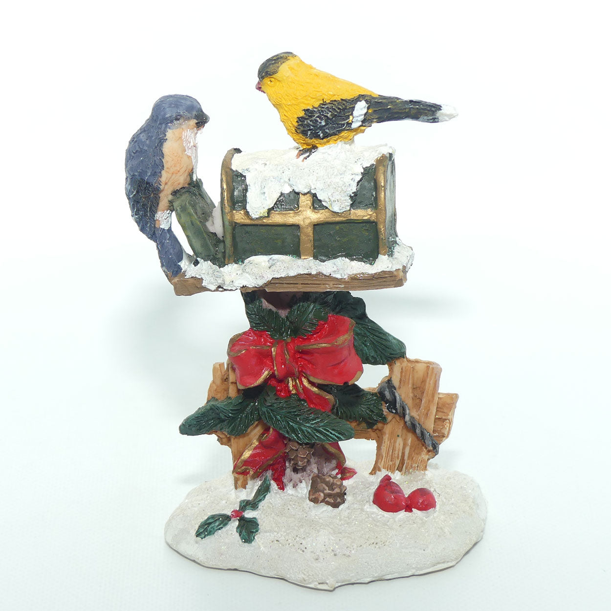 Collection of 3 Bird figures | Christmas theme | K's Collection | Resin