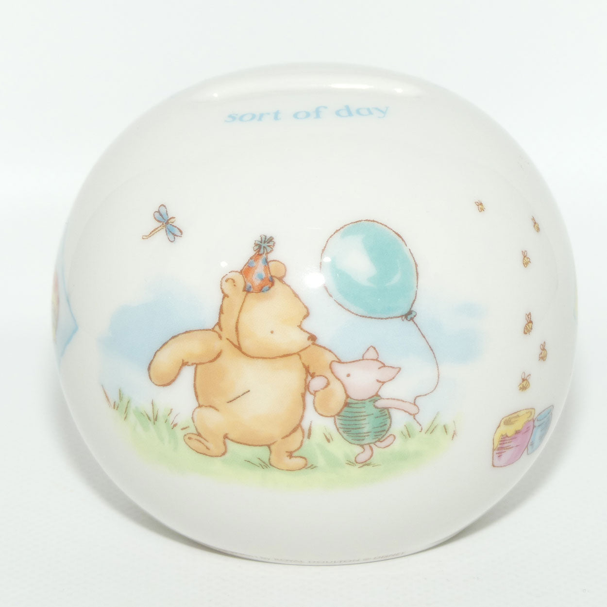 Royal Doulton Winnie the Pooh Birthday Collection Money Box Ball | Winnie The Pooh | boxed