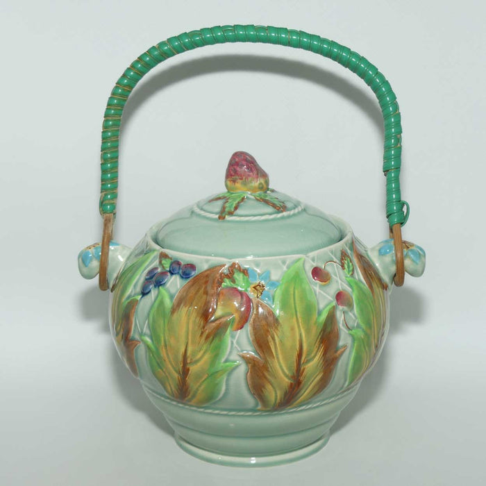 Clarice Cliff Newport Pottery Celtic Leaf and Berry biscuit barrel