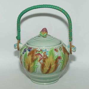 Clarice Cliff Newport Pottery Celtic Leaf and Berry biscuit barrel