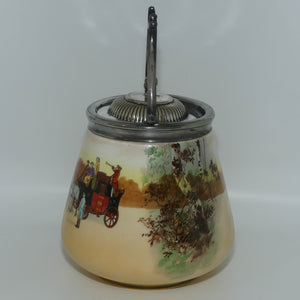 Royal Doulton Coaching Days biscuit barrel E3804