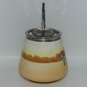 Royal Doulton Coaching Days biscuit barrel E3804