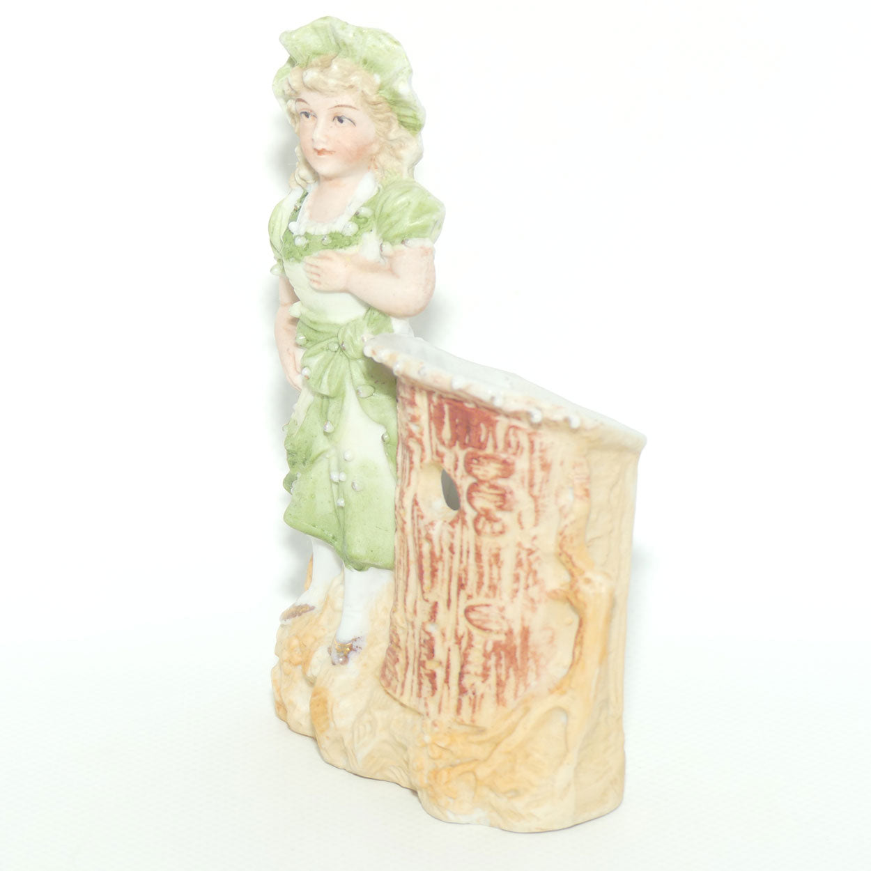 German Bisque Girl spill vase figure | Numbered 3797