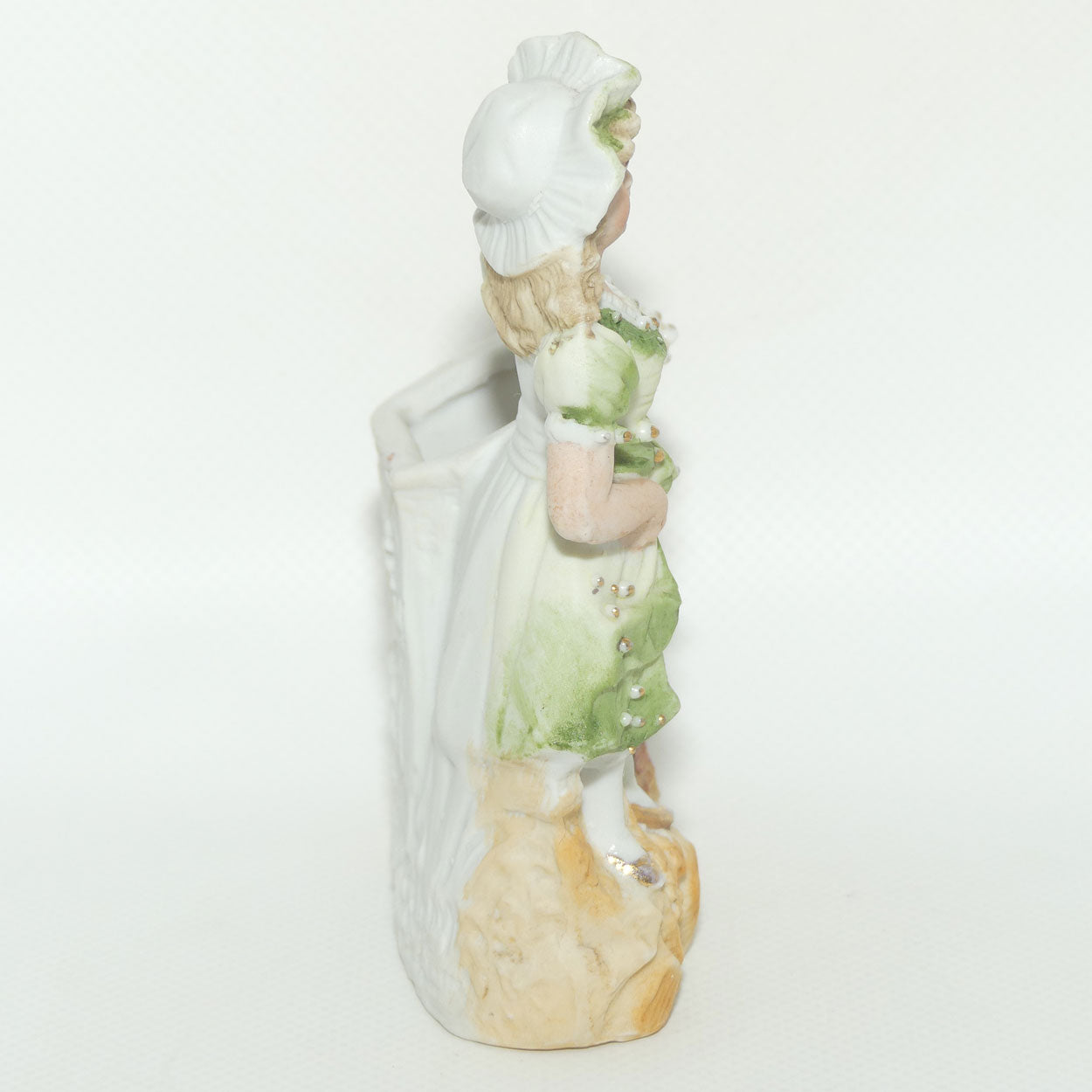 German Bisque Girl spill vase figure | Numbered 3797