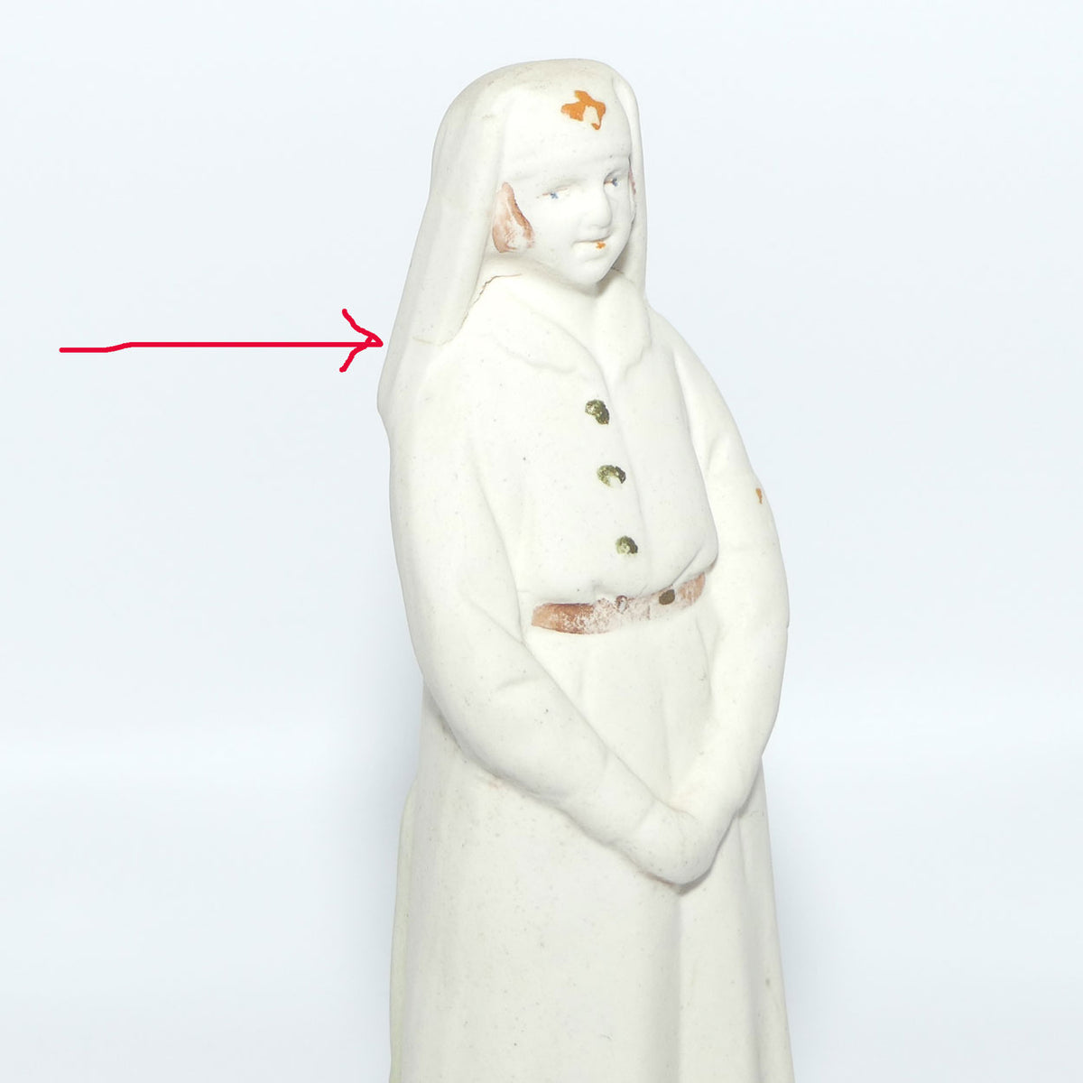 World War I era Bisque figure of Red Cross Nurse | #2
