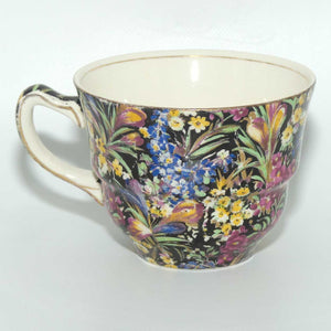 Royal Winton Grimwades Chintz Black Crocus trio