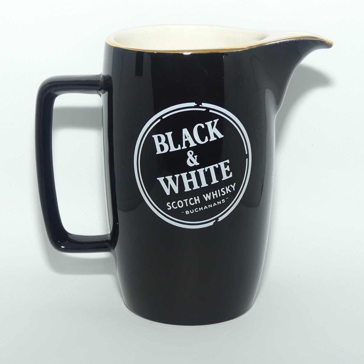 Wade PDM Black and White Scotch Whisky water jug | Buchanans